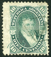 ARGENTINA: GJ.39, With The Very Rare ""carteria"" Cancel "J In Rhombus", Very - Autres & Non Classés