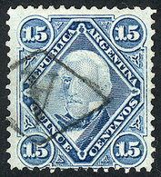 ARGENTINA: GJ.41, With The Very Rare "carteria" Cancel "A In Rhombus", Very - Autres & Non Classés