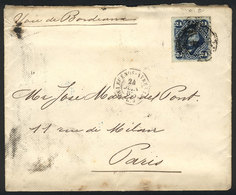 ARGENTINA: GJ.52, Franking ALONE A Cover Sent From Buenos Aires To France On 24/J - Autres & Non Classés