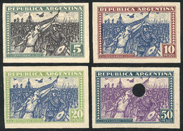 ARGENTINA: GJ.691/694, 1930 Revolution, PROOFS Of The 4 High Values In The Issued - Autres & Non Classés