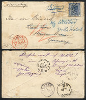 AUSTRALIA: Cover Sent From NEWCASTLE To Bad Ems (Germany) On 7/JUN/1877, Franked - Lettres & Documents