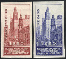 AUSTRALIA: 2 Beautiful Cinderellas Of The Year 1950, Excellent Quality! - Erinnophilie