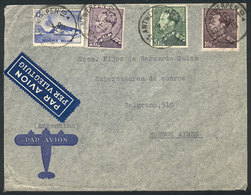 BELGIUM: Airmail Cover Sent From Antwerpen To Argentina On 11/DE/1939, With Nice - Autres & Non Classés