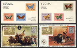 BOLIVIA: 11 VERY THEMATIC Modern Souvenir Sheets, Fine General Quality, High Mich - Bolivie