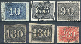 BRAZIL: Sc.24 + Other Values: Group Of 6 Used Stamps, Fine To VF Quality, Catalog - Autres & Non Classés