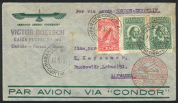 BRAZIL: Cover Flown By ZEPPELIN, Sent From Curitiba To Germany On 11/JUN/1934, Wi - Autres & Non Classés