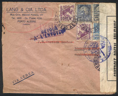 BRAZIL: Airmail Cover Sent From Porto Alegre To Germany On 14/NO/1939, CENSORED - Autres & Non Classés