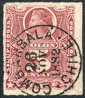 CHILE: Sc.27, With Datestamp Of COMBARBALA, Rare, VF Quality! - Chili