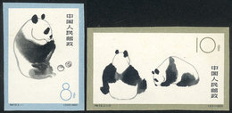 CHINA: Sc.708 + 720, 1963 Pandas, 2 IMPERFORATE Values (of The Set Of 3), MNH, Fi - Autres & Non Classés