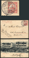CHINA - GERMAN OFFICES: "Postcard With View Of "Tsingtau, Miethäuser In Der Brem - Chine (bureaux)