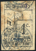 DIEGO SUAREZ: Sc.6, 1890 1c. Ship With French Flag, Used, Minor Defects, Rare, Ca - Oblitérés