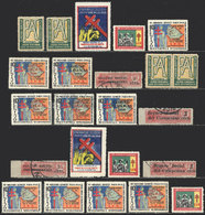 ECUADOR: FIGHT AGAINST TUBERCULOSIS: Lot Of 23 Cinderellas Issued Between Circa 1 - Erinnophilie