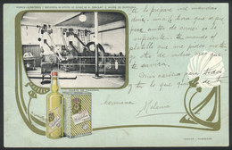 SPAIN: Advertising PC For ""G.Sensat E Hijos"" OLIVE OIL, Barcelona, View Of The - Autres & Non Classés