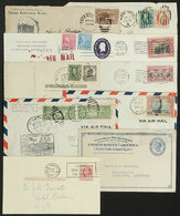 UNITED STATES: 10 Covers, Cards, Etc. Posted Between 1882 And 1954 To Various Des - Marcophilie