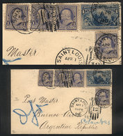 UNITED STATES: Cover Sent From Saint Louis To Argentina On 1/AP/1893 With Very Ni - Marcophilie