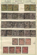 FRANCE: Old Approvals Book With A Good Number Of Used And Old Stamps, In General - Autres & Non Classés