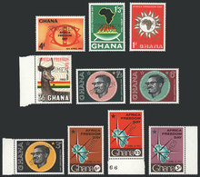 GHANA: SPECIMENS: Lot Of Very Thematic Stamps, All Perforated "SPECIMEN", Exce - Ghana (1957-...)