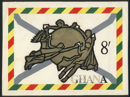 GHANA: Unadopted Artist Design (year 1974) For The Issue "Universal Postal Unio - Ghana (1957-...)