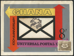 GHANA: Unadopted Artist Design (year 1974) For The Issue "Universal Postal Unio - Ghana (1957-...)
