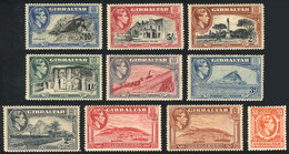 GIBRALTAR: COMPLETE SET WITH PERFORATION 14: Sc.108a + 109 + 110a + 111a + 113a + - Gibraltar