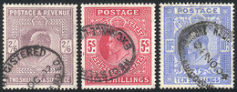 GREAT BRITAIN: Sc.138/141, 1902 Edward VII 2/6S. To 10S., Used, VF Quality, Catal - Autres & Non Classés