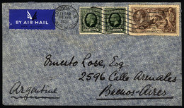GREAT BRITAIN: Airmail Cover Sent From London To Argentina On 10/AP/1937, VF Qual - Service