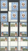 GREAT BRITAIN: ISLE OF MAN: Good Lot Of Unused Stamps With A Total Face Value Of - Service