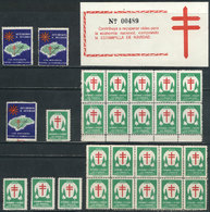 HONDURAS: FIGHT AGAINST TUBERCULOSIS: 27 Cinderellas Issued In 1959 And 1961, VF - Erinnophilie