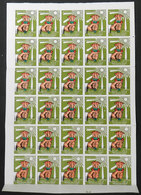 IRAN: FIGHT AGAINST TUBERCULOSIS: 1967 Issue, Complete Sheet Of 30 Cinderellas, V - Erinnophilie