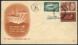 ISRAEL: Sc.33/34, Independence Day (immigration, Ships), Set Of 2 Values With Com - Autres & Non Classés