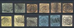 ITALY: Sc.2 + 2a + 4 + 4b + 4c + 4g + 5 + 5a + 7 + 8 X2 + 9, Used, Fine Quality, - Etats Pontificaux