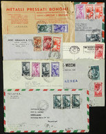 ITALY: 7 Covers Or Cards Sent To Argentina In 1951/2 With Nice Postages Of The - Non Classés