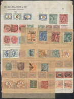 ITALY: Lot Of Very Old Stamps On Pages, Mixed Quality (some With Defects, Others - Non Classés