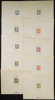 MARTINIQUE: Sc.J37/J46, 1947 Map Of The Island, Ships, Trees, Complete Set Of 10 - Postage Due