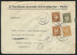 NORWAY: Cover That Contained Printed Matter Sent From Melbu To Argentina On 23/MA - Other & Unclassified