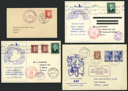 NORWAY: 1951 To 1975, 16 Corvers Or Cards Flown VIA THE NORTH POLE To Various Des - Other & Unclassified