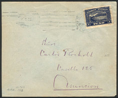 PARAGUAY: Cover Sent From ALTOS To Asunción On 10/OC/1923 Franked With 1P., VF Qu - Paraguay
