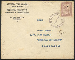 PARAGUAY: Cover Sent From ENCARNACIÓN To Asunción On 1/JUN/1931 Franked With 1.50 - Paraguay