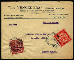 PARAGUAY: Airmail Cover Sent From Asunción To Buenos Aires On 11/DE/1932 Franked - Paraguay