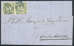 PERU: Entire Letter Dated TACNA 14/AU/1874, Franked By Sc.14 (1d. Of 1868/72) In - Peru