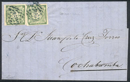 PERU: Entire Letter Dated TACNA 14/AU/1874, Franked By Sc.14 (1d. Of 1868/72) In - Pérou