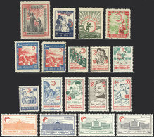 SYRIA: FIGHT AGAINST TUBERCULOSIS: 18 Interesting Cinderellas Issued After 1929, - Erinnophilie