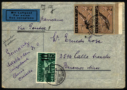 SWITZERLAND: Airmail Cover Sent From Adelboden To Argentina On 18/DE/1936 Franked - Other & Unclassified
