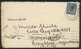 TANGANYIKA: Cover Franked With 30c. And Sent From MANYONI To Argentina On 24/JA/1 - Tanganyika (...-1932)
