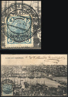 TURKEY: Crete Stamp Used In Turkey: Postcard With View Of The Old Bridge (Constan - Other & Unclassified