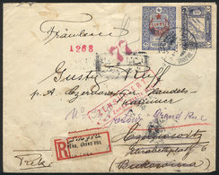 TURKEY: Cover Sent In AP/1918 From PERA To The Austro-Hungarian Empire By Registe - Other & Unclassified