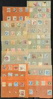 WORLDWIDE: Lot Of Very Old Stamps On Pages, Mixed Quality (some With Defects, Oth - Autres & Non Classés