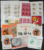 WORLDWIDE: FIGHT AGAINST TUBERCULOSIS: Year 1973: Several Hundreds Cinderellas (m - Autres & Non Classés