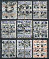 URUGUAY: Issue Of 1919, 2c. To 50c., Lot With A Large Number Of Used Stamps With - Uruguay