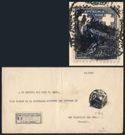 URUGUAY: Registered Cover Sent To Brazil On 12/MAR/1920, Franked By Sc.O122 With - Uruguay